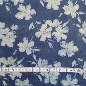 Preview: Indigo Hand Block Print aus Indien – FLORAL